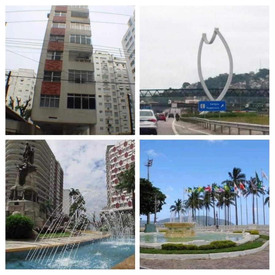 Apartamento 100 Mts Praia Roupa Cama Toalha Banho Wi-Fi 500 Mega Port 24 Hs Santos (Sao Paulo) Exterior photo